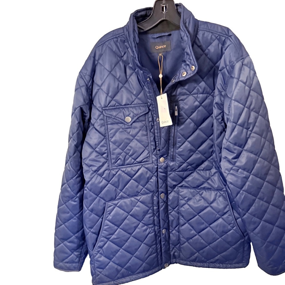 Quince Men’s Utility Jacket Navy Blue Quilted Sz XL NWT - Picture 2 of 16